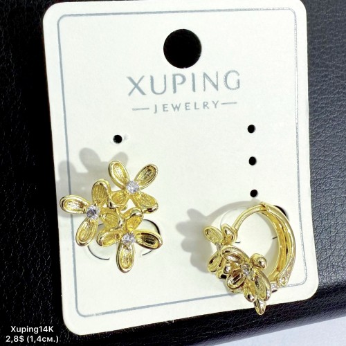 Сережки Xuping14К 10919 (1,4см)